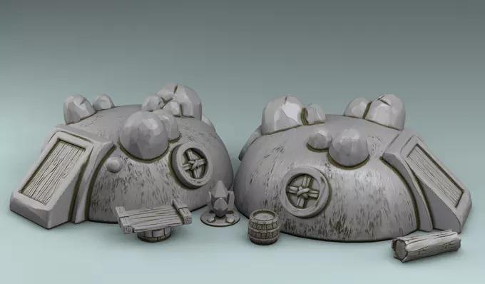 Cellar set of miniatures for warhammer game