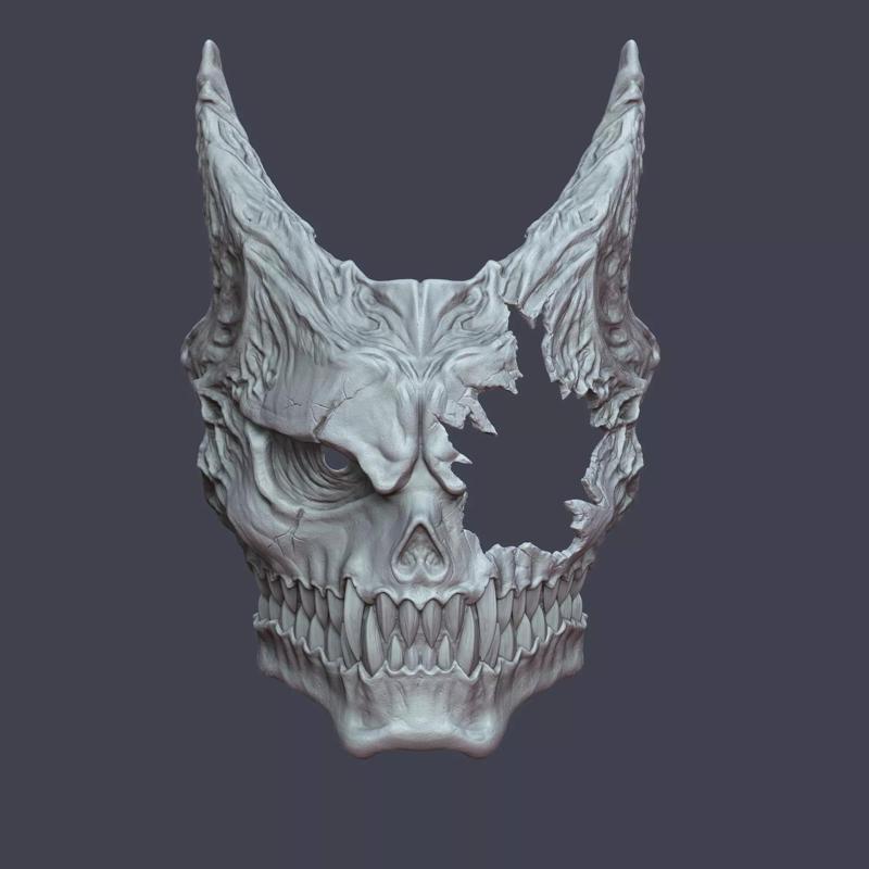 Kaiju No8 3D Mask Eye Crack Model 2 Versions
