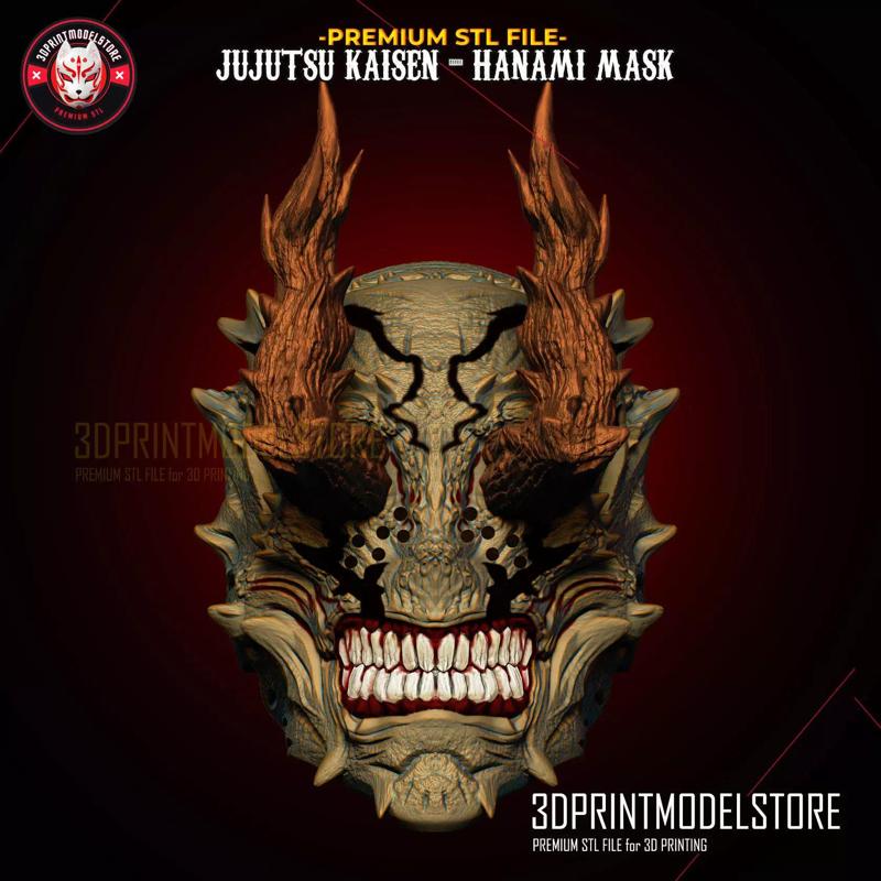 Jujutsu Kaisen - Hanami Mask - Anime Cosplay Props