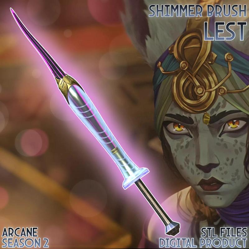 Lest Mel Spy Cosplay Shimmer Brush Arcane League of Legends