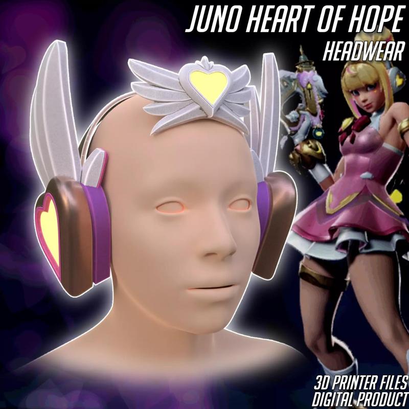 Heart of Hope Juno Cosplay Headphones Overwatch 2