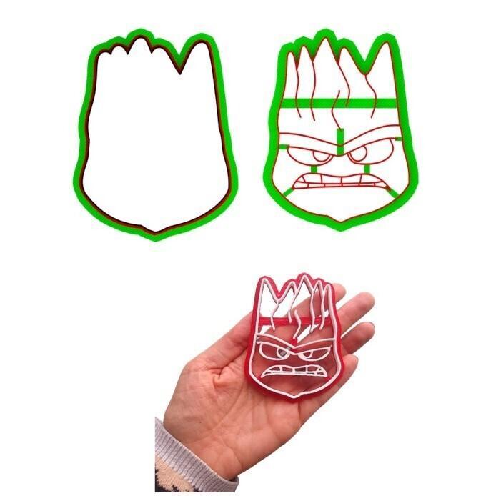 ANGER IN FLAMES INSIDEOUT DISNEY COOKIE CUTTER AND STAMP KIDS