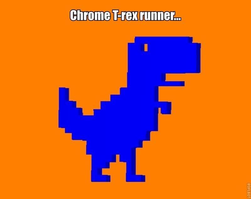 Chrome T-rex runner