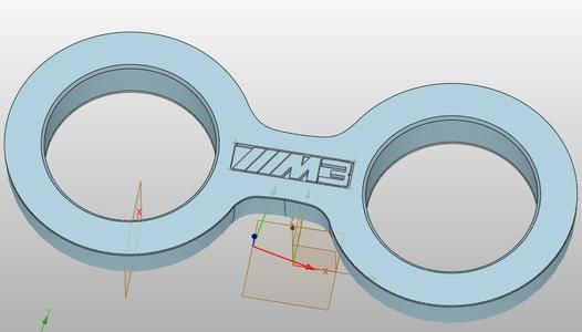 BMW F3X,F8X Cupholder for RedBull size cans