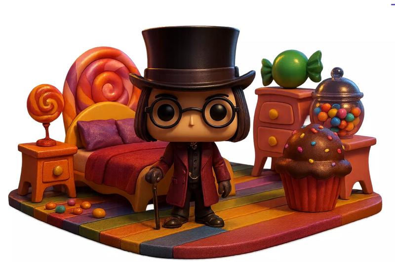 Johnny Depp diorama willy wonka