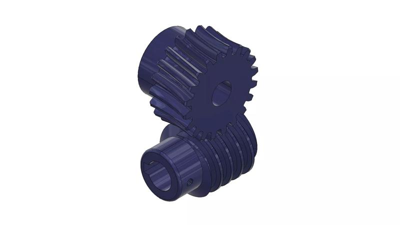 worm-helical gear arrangement