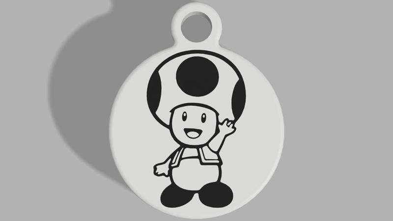 Toad Keyring