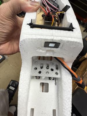 Servo cover for Aeroscout RC Plane