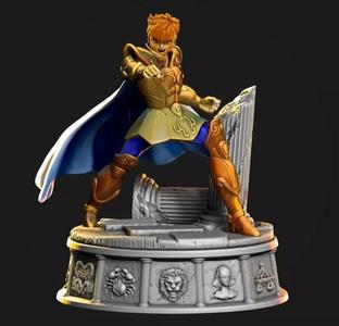 SAINT SEIYA LEO GOLD SAINT AIOLIA STATUE