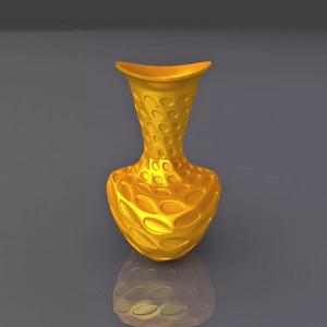 Perforated Surface Vase Design 3D Print Model