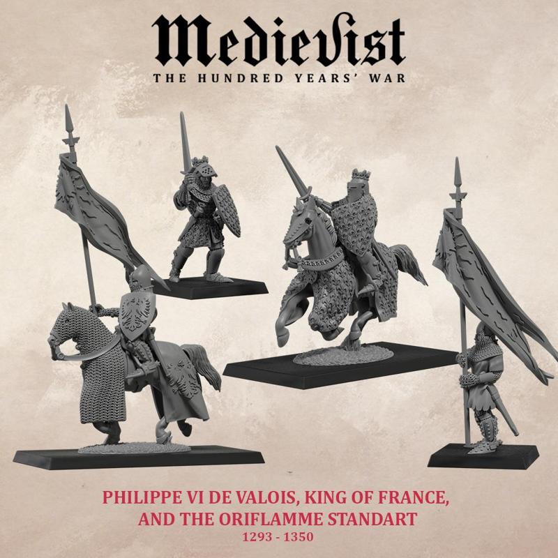 Philippe VI de Valois, king of France and the Oriflamme standard