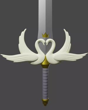 Princess Tutu - Princes Sword - Digital 3D Print Model Files