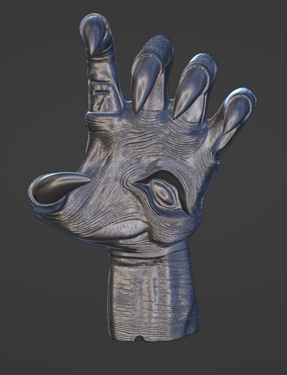 Decorative Hand with Eye Symbol