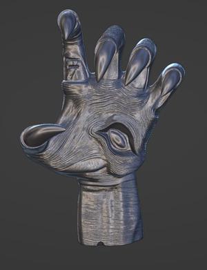 Decorative Hand with Eye Symbol