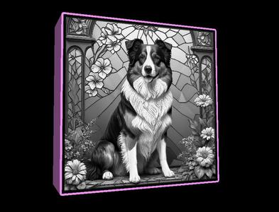 Lightbox Miniature American Shepherd lithophane