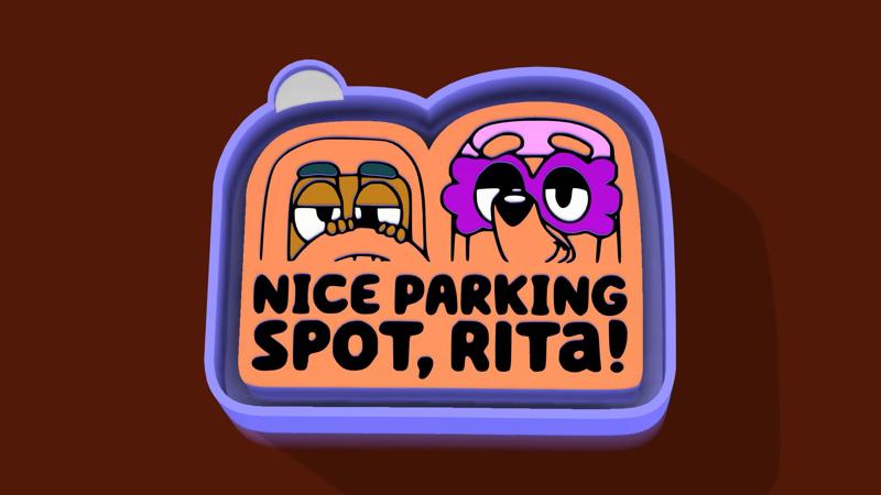 🚗 Nice Parking Spot, Rita – Freshie, Keychain, Resin & Candle Mold