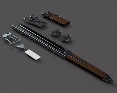 Talion Sword belt and Scabbards - Shadow of Mordor 3D Printable