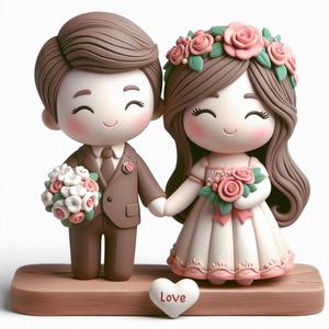 Cute Boy and Girl 3D Print – Valentine’s Day Special Couple Figurine, Romantic Gift Model