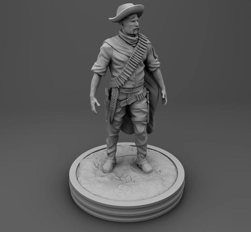 Mexican colonial soldier figurine