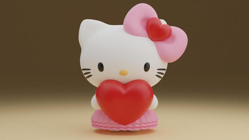 Hello kitty valentine figure
