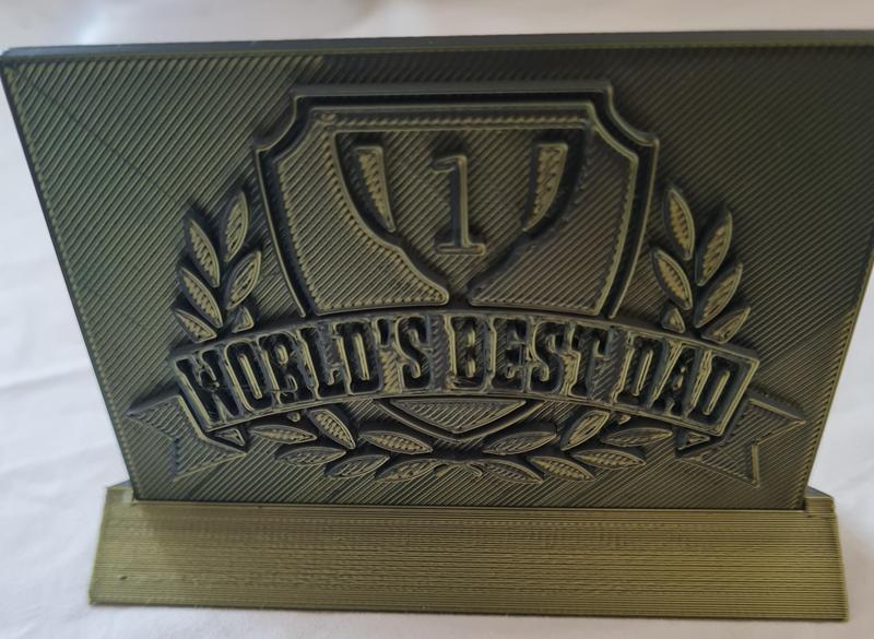 Fathers Day Gift Plaque World's Best Dad