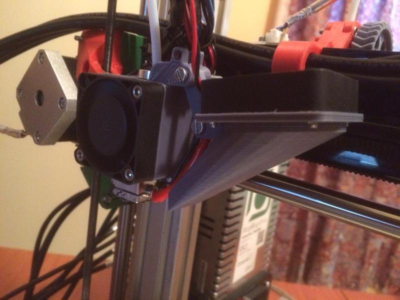 Ormerod 2 E3D v6 Hotend Mount with Fan