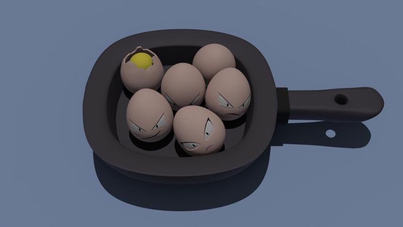 Exeggcute In a Pan