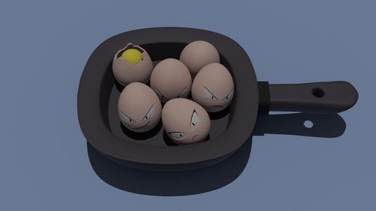 Exeggcute In a Pan