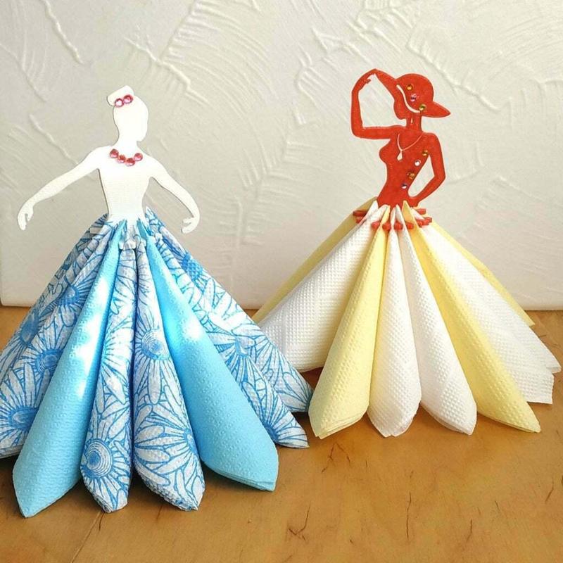 Napkin holder "Miss and ballerina"