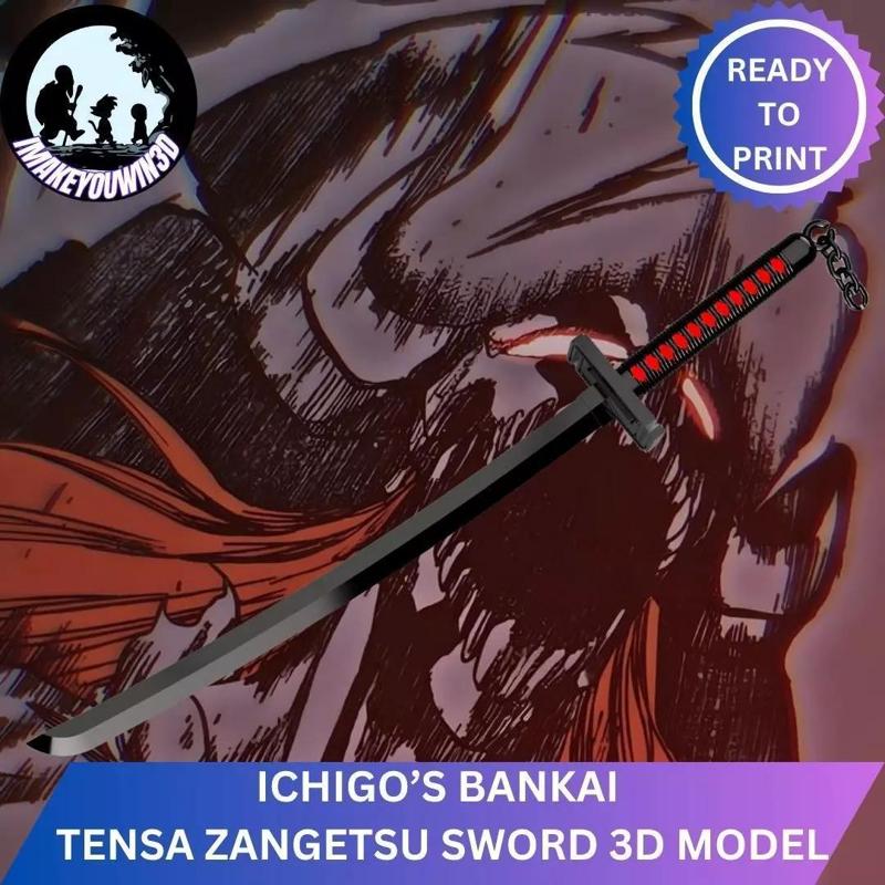 Bleach - Ichigo Kurosakis Bankai Tensa Zangetsu