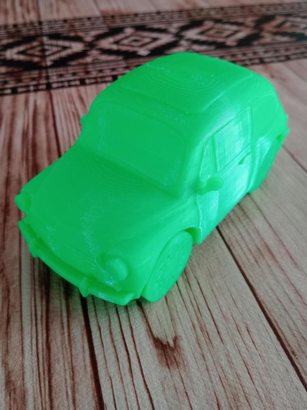 V09 Fiat 600 toy car with suspension V09 Fiat 600