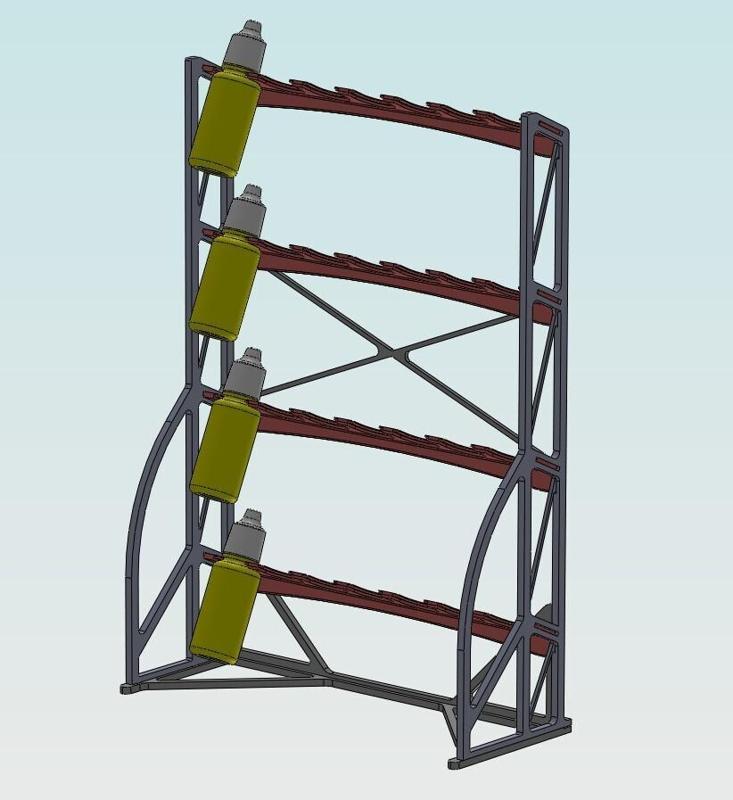 Model Paint Rack - Vallejo 17ml