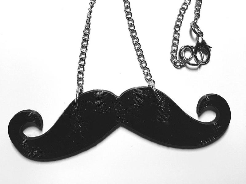 Moustache/Mustache Movember Necklace Pendant