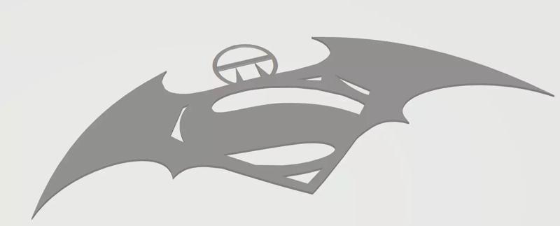 Batman VS Superman Logo Keychain