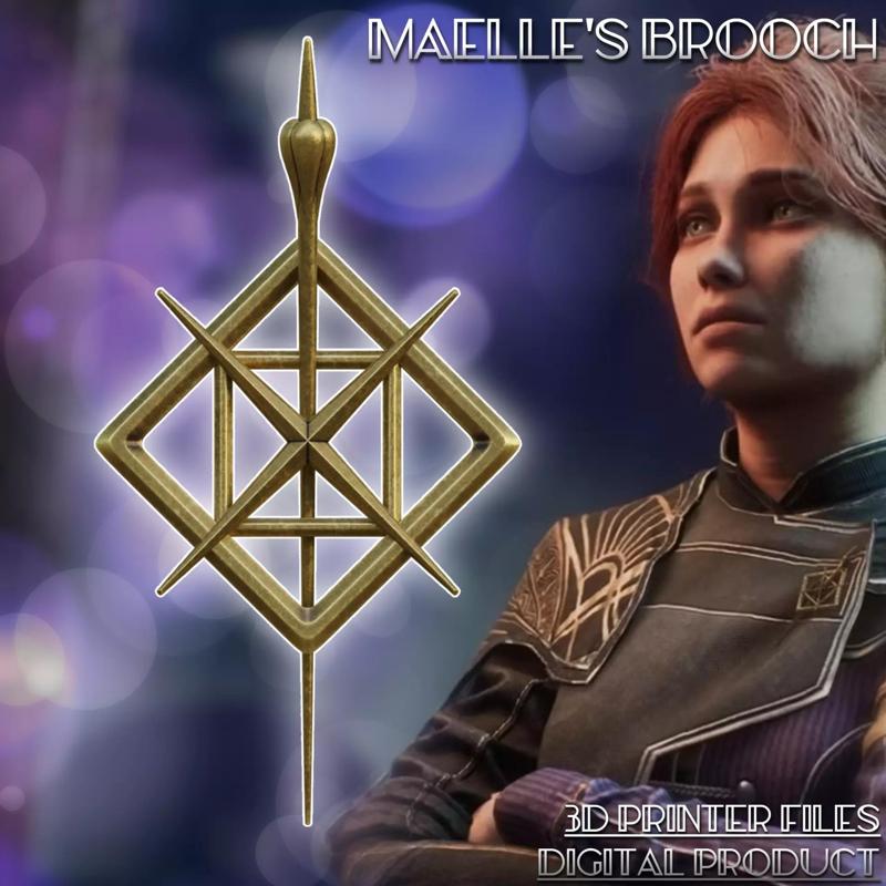 Maelle Cosplay Jewelry Broosh Clair Obscur Expedition 33