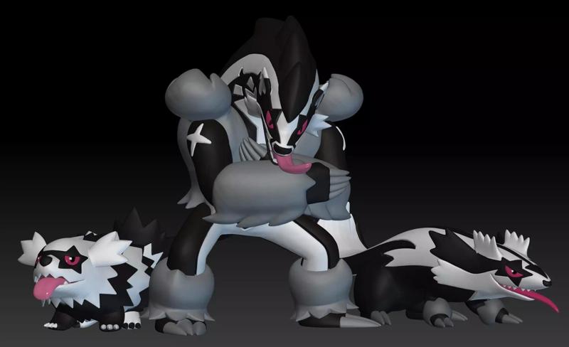 Pokemon Galarian Zigzagoon Linoone Obstagoon