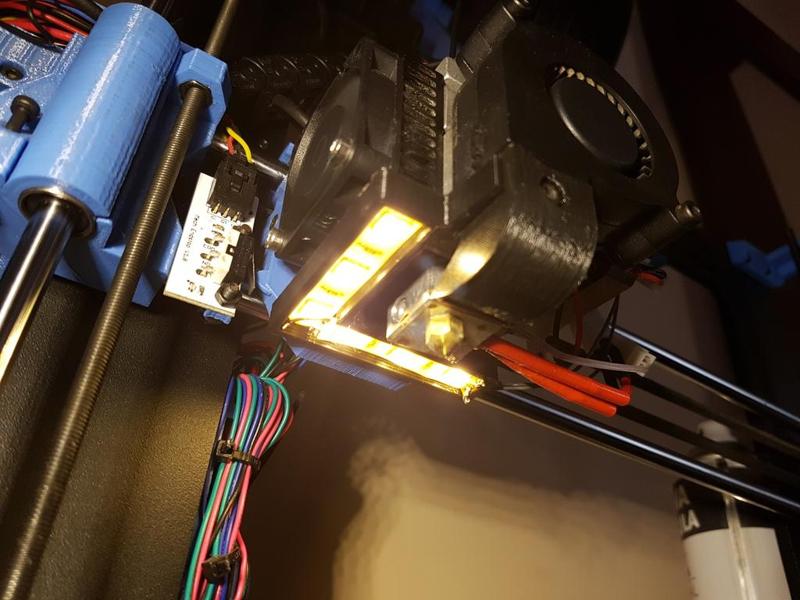 Led "Ring" for prusa i3 Hephestos - Led strip version