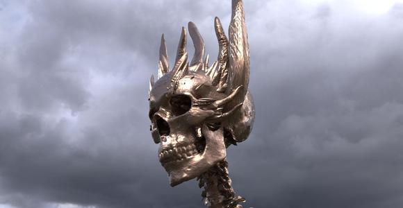Dragon Crown scull King head 11