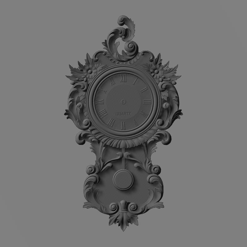 clock flower2 cnc design