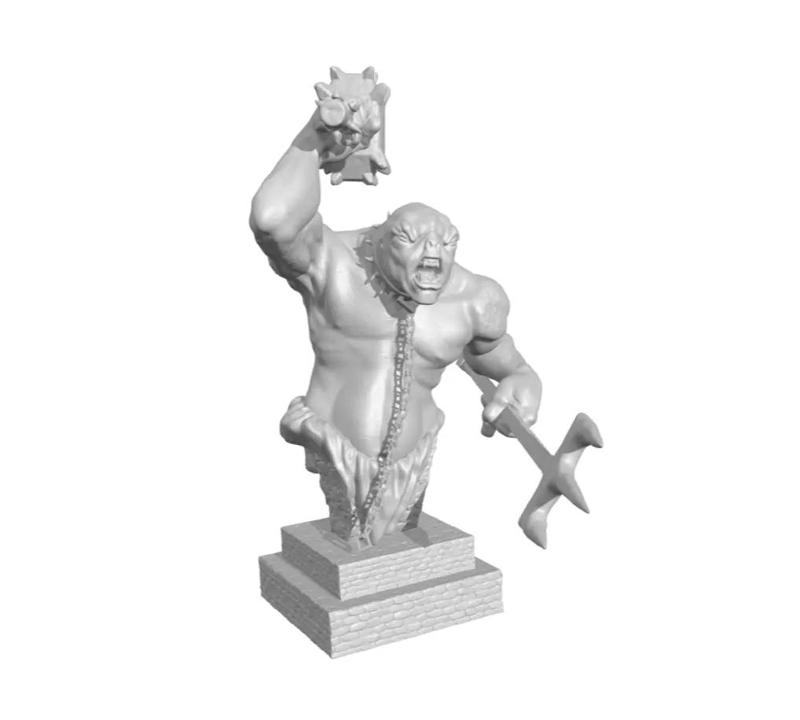 Troll of Moria with pedestal Monster  The lord of the ring
