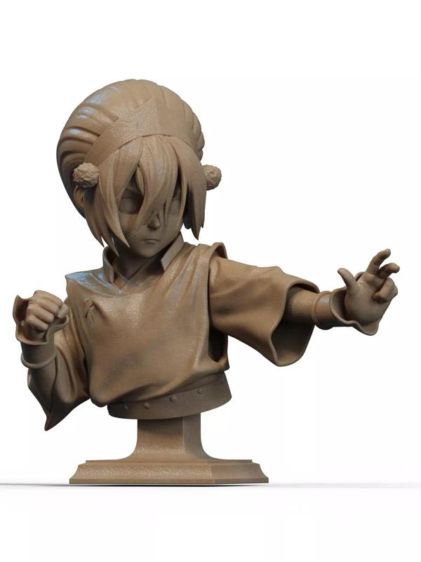Toph Bust 3D Print