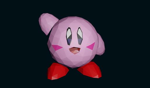 Kirby Low Poly