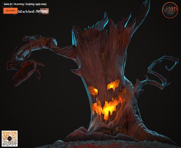 3D Printable Halloween Special Evil Tree model