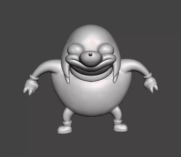 UGANDAN KNUCKLES FIGURE MODEL MEME SONIC STATUE