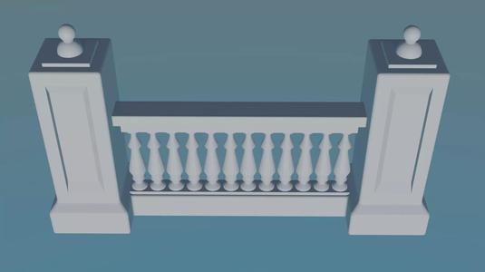 Balustrade Model for Architecture