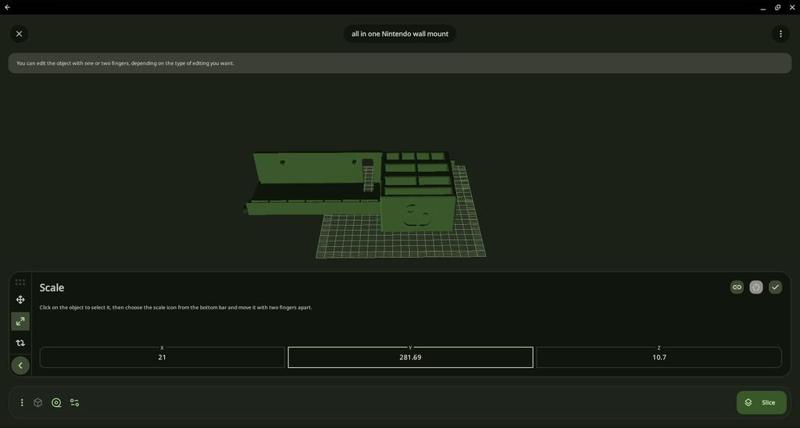 All in one Nintendo switch wall mount
