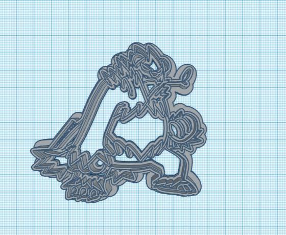 Pokemon: Pangoro Cookie Cutter