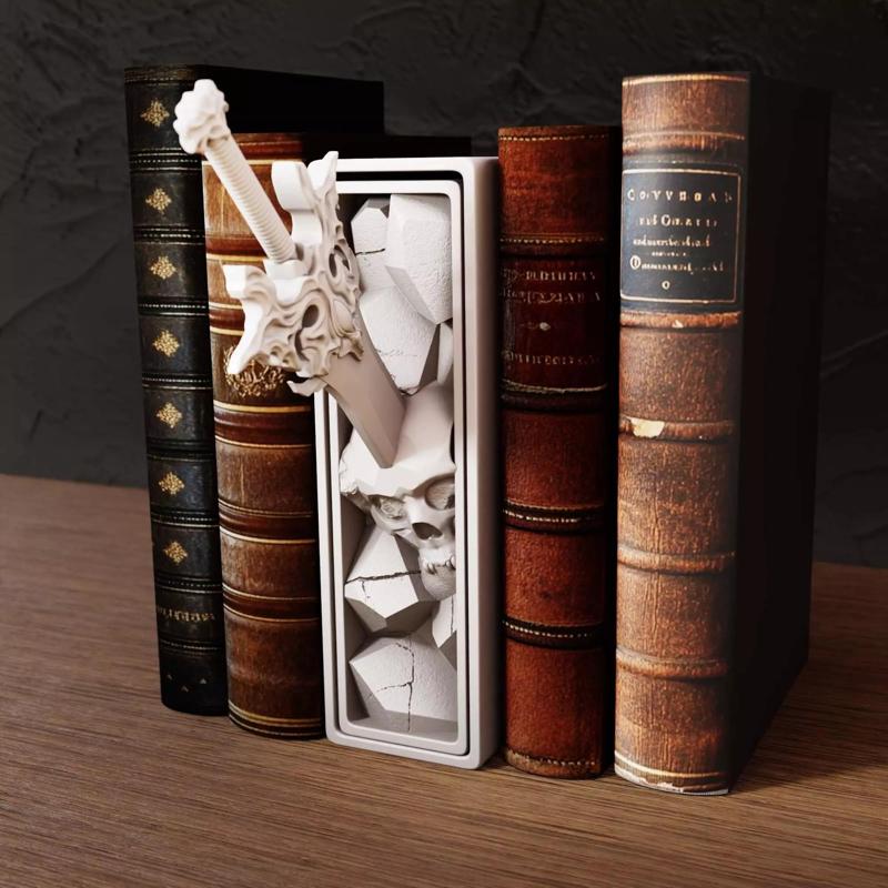 Book Nook  Ends STL File  Organizer Box for Bookworms  Gift