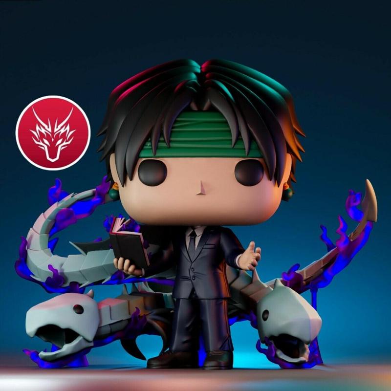 Chrollo Lucifer with Nen Dragons Custom Funko Pop Hunter X Hunter HxH