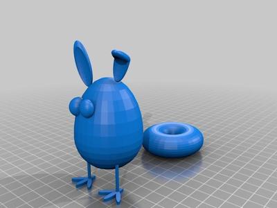 Bunny chicken hybrid (with food)